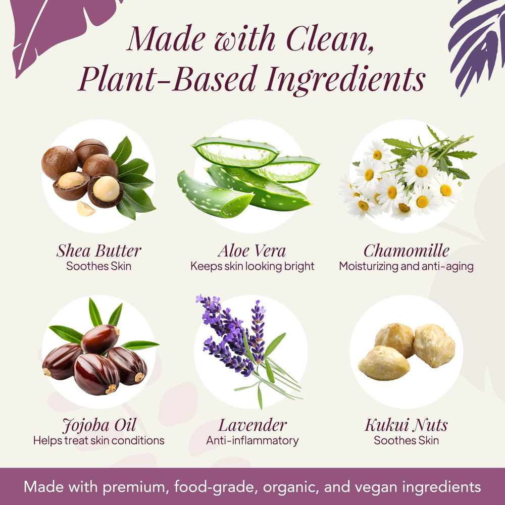 Saavy Naturals coconut oil aloe vera essence highlights hydrating, soothing care.