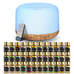 SACATR 500ml essential oil diffuser with 36 oils