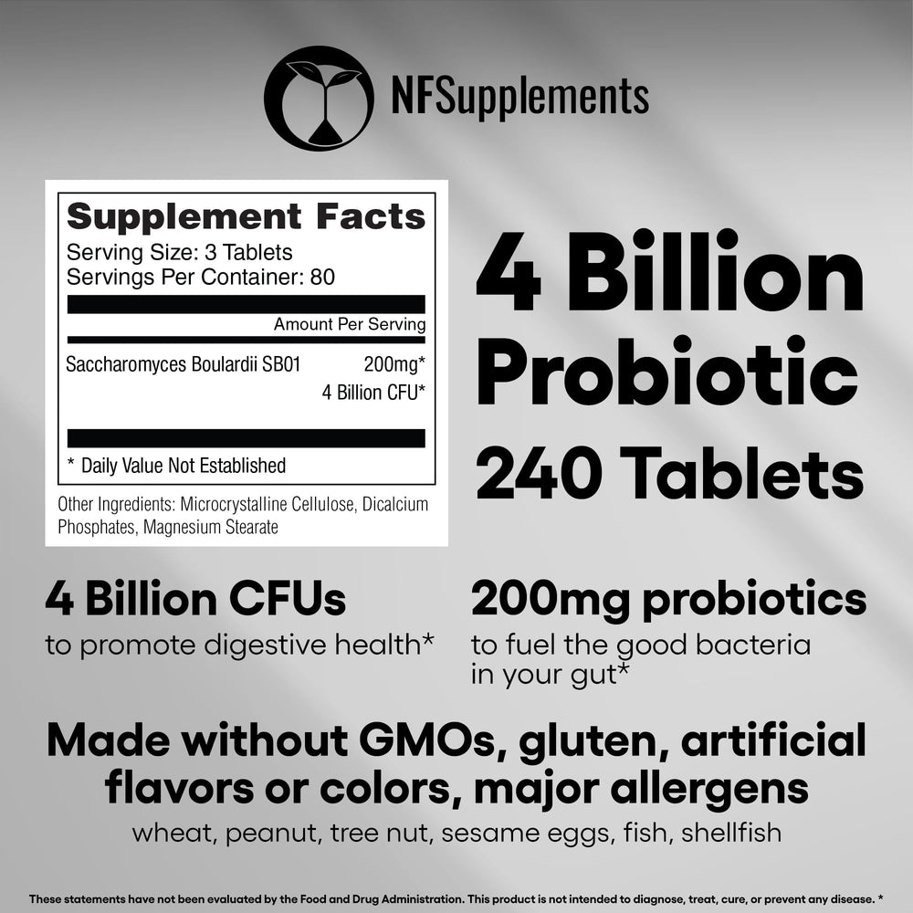 Product label highlighting USA-made claim for probiotic