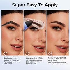 SACE LADY brush and stencil set for precise application.