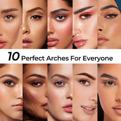 SACE LADY dark brown brow cream matches deeper hair tones.