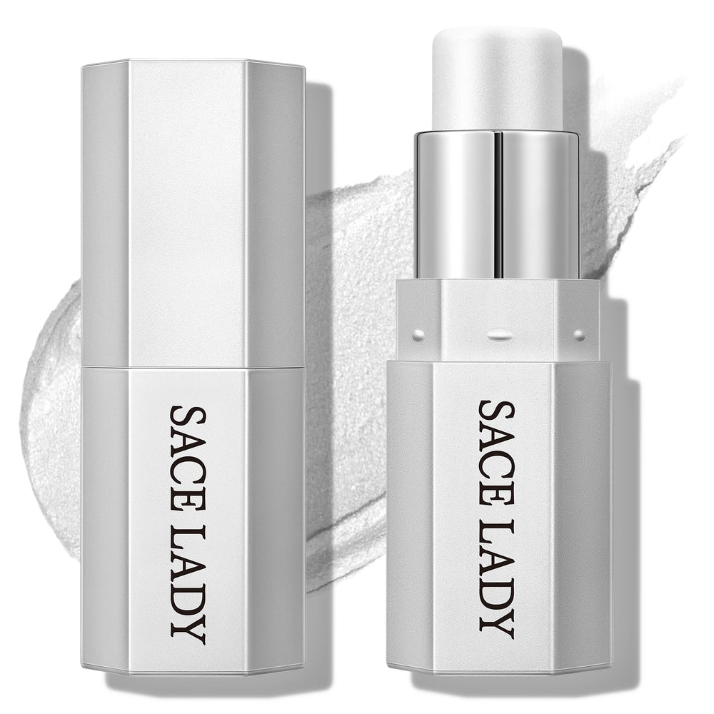 SACE LADY Pearl Glow highlighter on the cheekbone for a soft radiant glow
