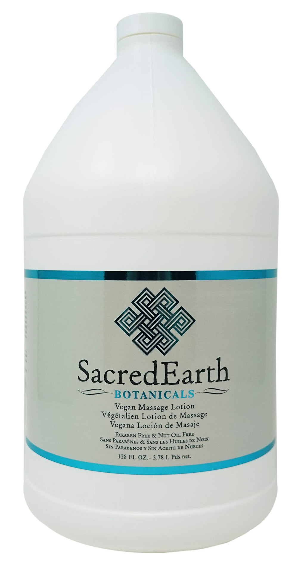 Sacred Earth Botanicals Lotion 1 Gallon bottle on white background