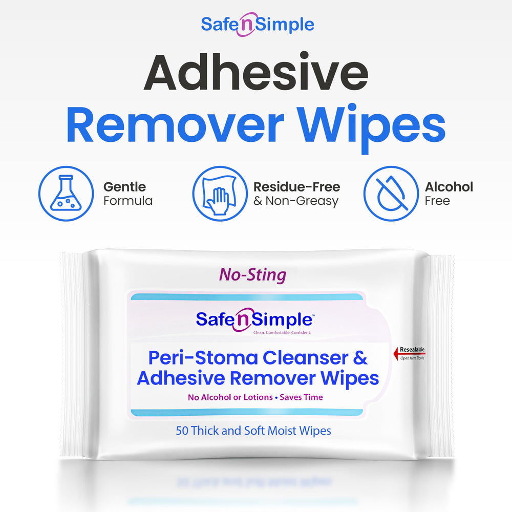 Safe n’ Simple wipe texture detail showing gentle removal