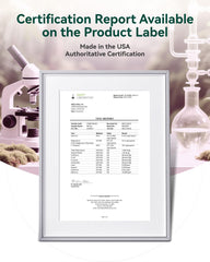 Close up of saffron extract 88.5 mg and magnesium 360 mg ingredients