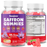 Saffron gummies 88.5mg Raspberry flavor 60-count