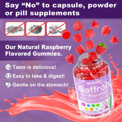 Gummies highlighting focus and nerve support ingredients