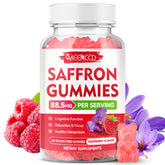 Saffron Gummies Raspberry Flavor bottle - 60 count