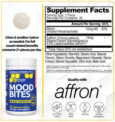 Saffron and niacin ingredients illustration