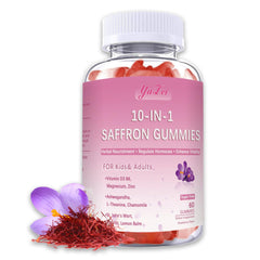 Saffron Supplements Gummies bottle front view