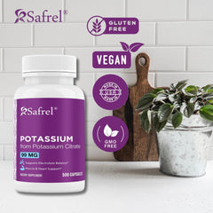 Close-up of quick-release 99 mg Potassium Citrate capsule