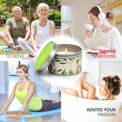 Gift-ready sage candle set packaging