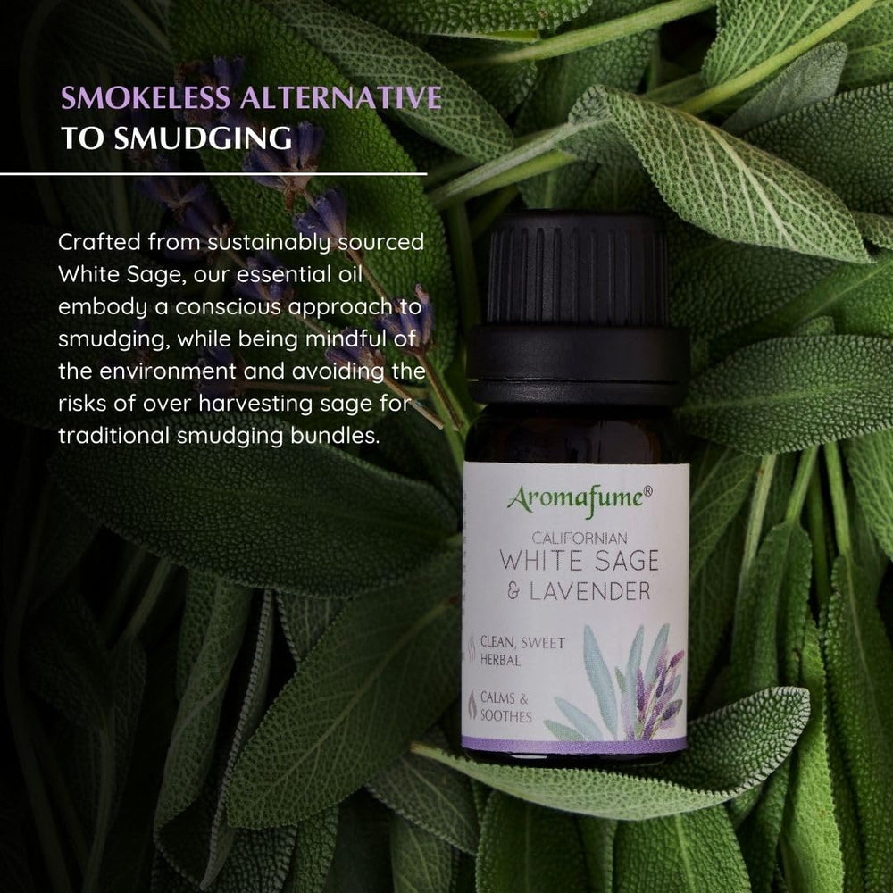 Sage and Lavender diffuser oil bottles in a 10ml set.