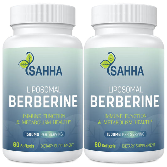 Sahha Liposomal Berberine HCL 1500mg bottle front