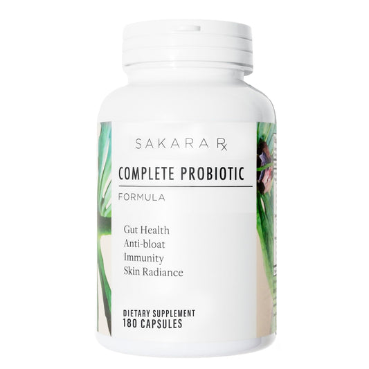Bottle of Sakara Complete Probiotic for Women with 180 capsules