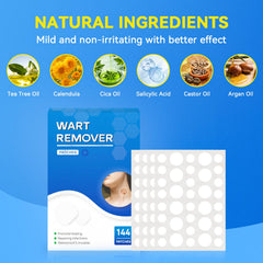 SAKIMA Wart Remover Patches are transparent, blending with skin for discreet wear