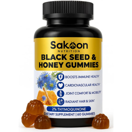 Sakoon Black Seed Oil Gummies bottle - 60 Gummies