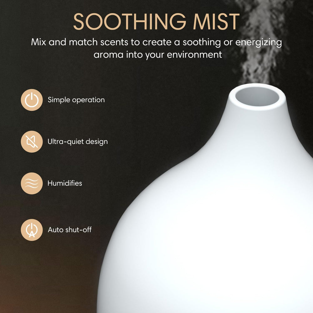 Diffuser displaying warm white ambient light