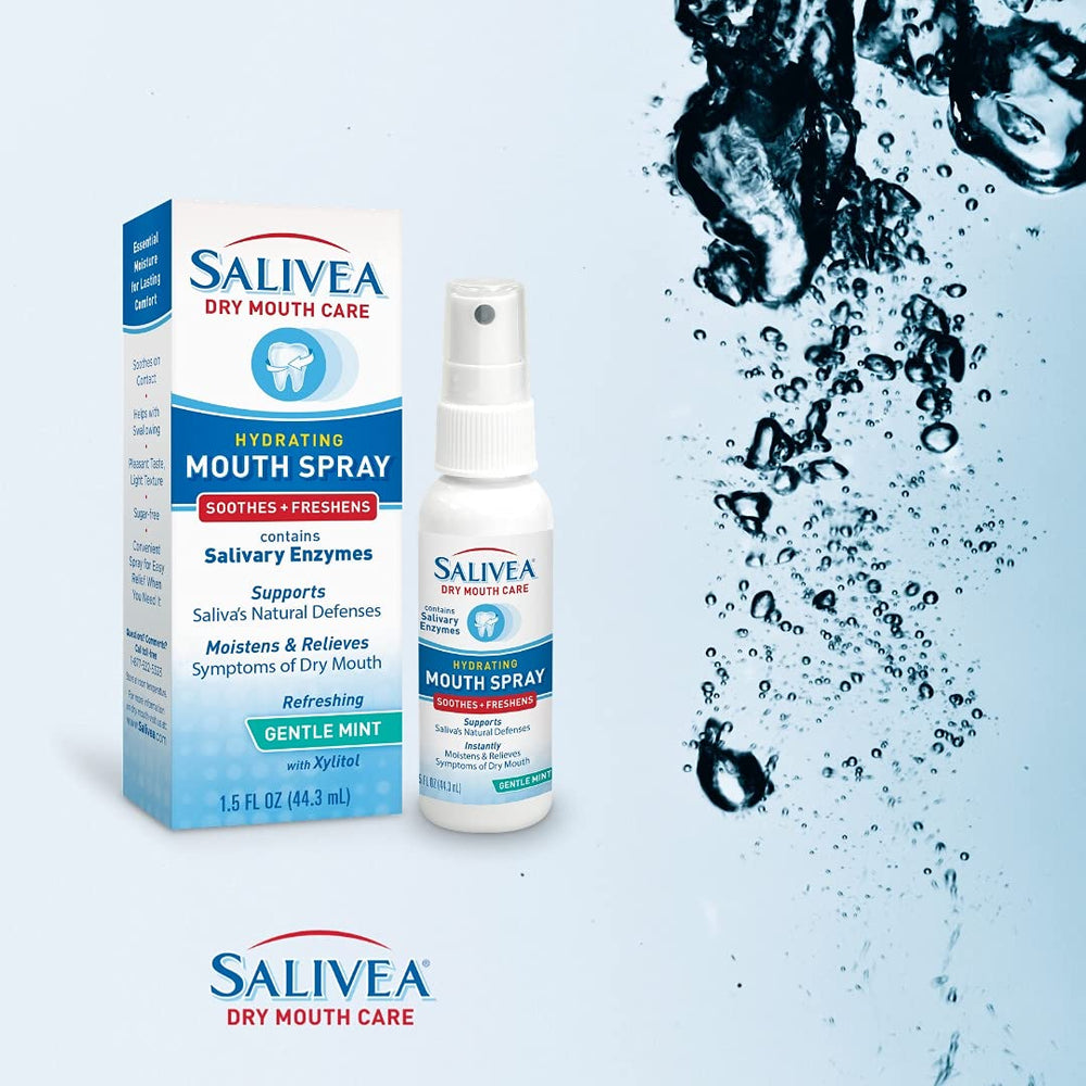 Illustration showing natural salivary enzymes