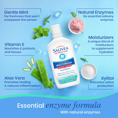 SALIVEA dry mouth care packaging and bottle