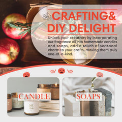 Autumn scented fragrance oil with warm apples and spices
