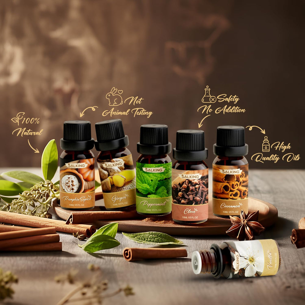 Pumpkin spice fragrance oil bottle
