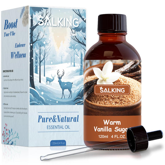 Warm Vanilla Sugar fragrance oil in a 120ml amber bottle