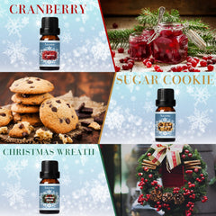 Close-up of SALKING winter fragrance oils labels