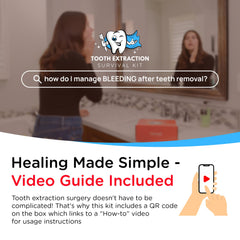 Salt water rinse for gentle cleansing after surgery