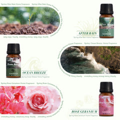 Amber diffuser oil bottle representing Fresh Cut Grass scent