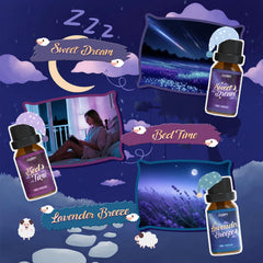 Tranquility essential oil bottle for relaxing ambiance