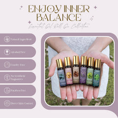 Individual roll-on bottles with lavender label