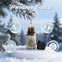 SALUBRITO Winter Fragrance Oils Set with Candy Cane scent