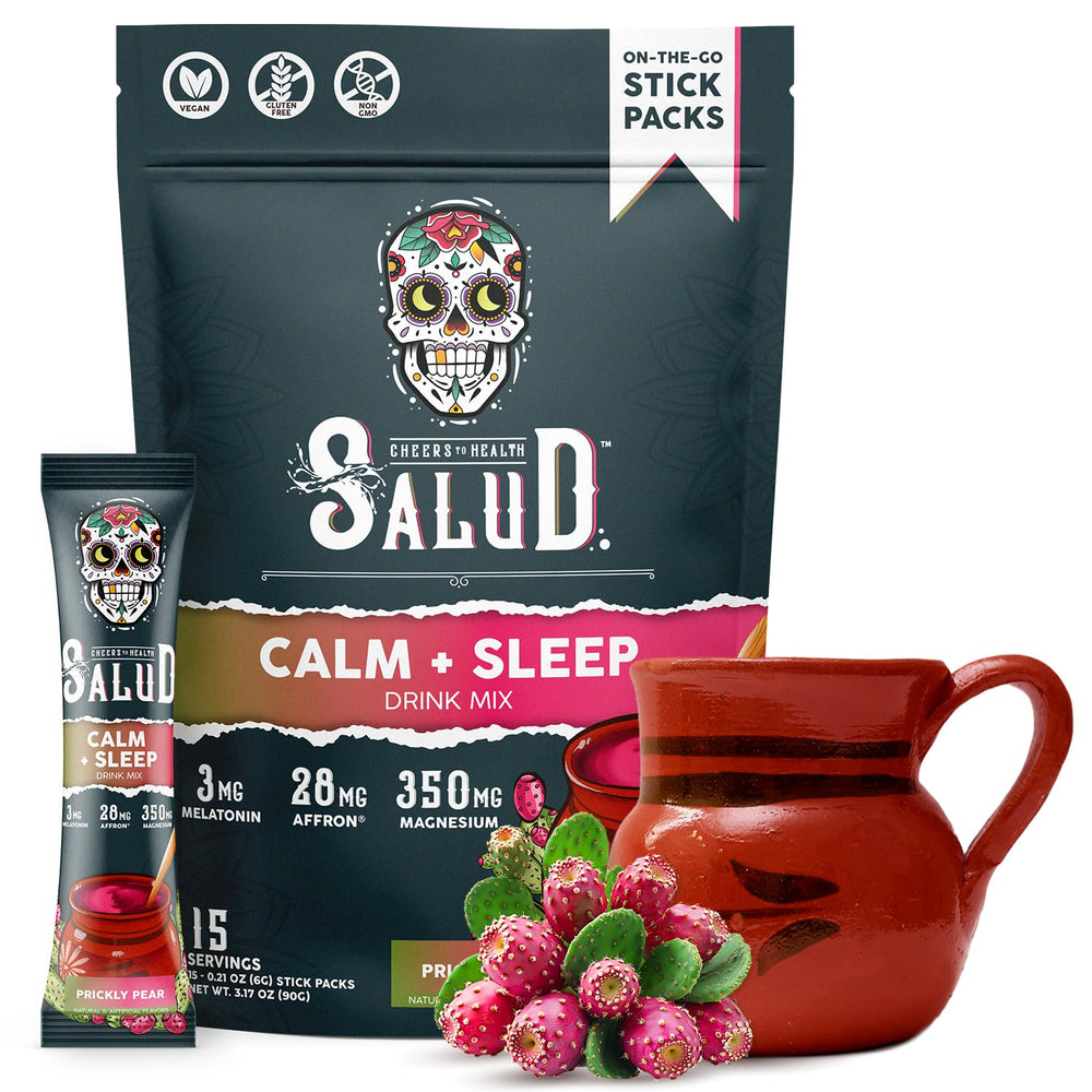 Salud Sleep Aid + Calm Drink Mix sachets (Prickly Pear flavor)