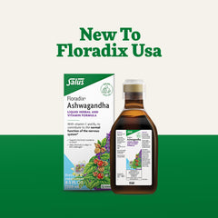 Germany-made Salus Floradix Ashwagandha Liquid label