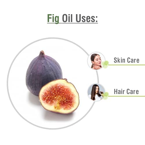 Fig oil poured on palm for skin moisturizing