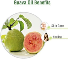 Salvia Guava Oil label closeup emphasizes purity and natural sourcing