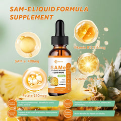 SAM-e liquid drops 400mg pineapple jar