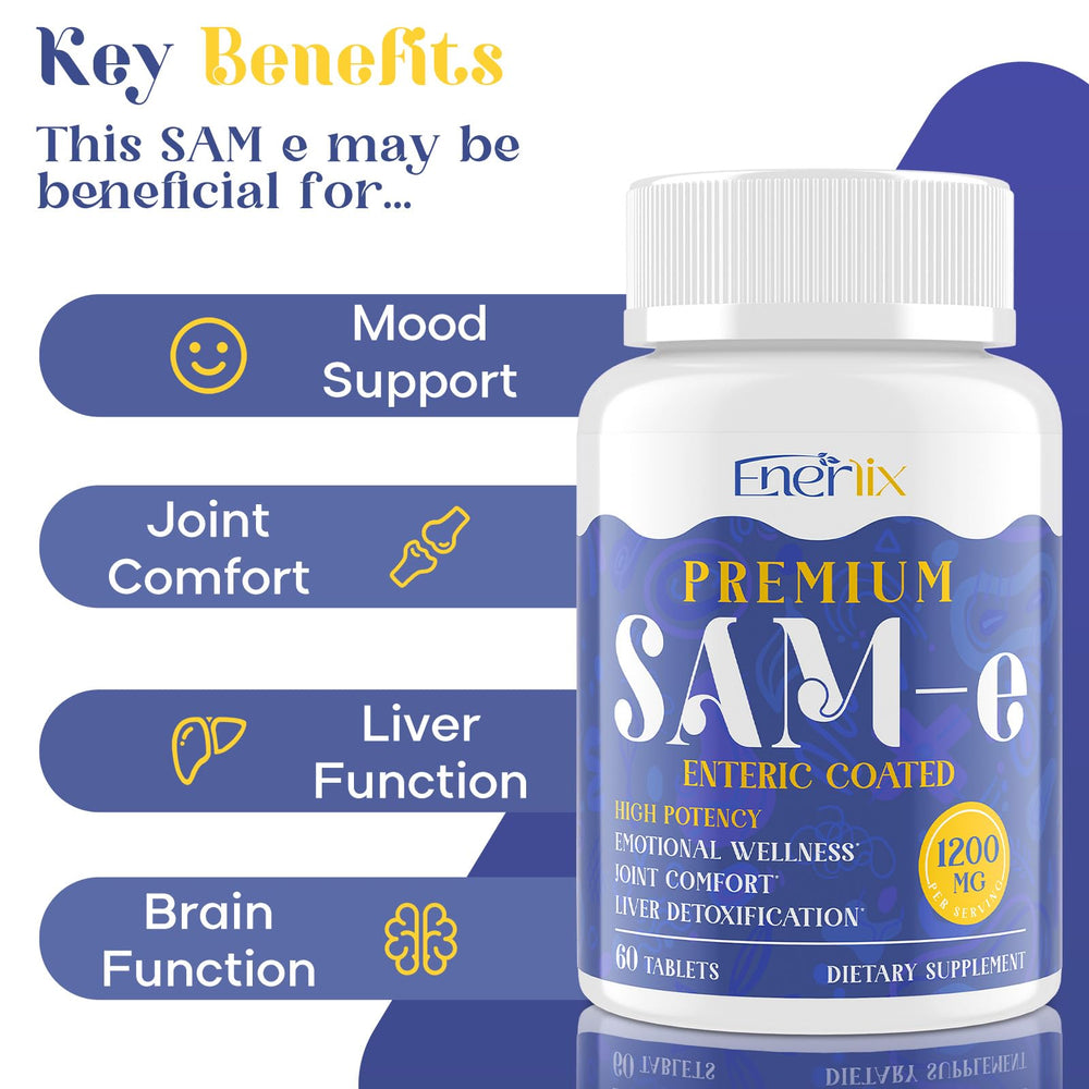 NAC and nutrients alongside SAM-e ingredients panel