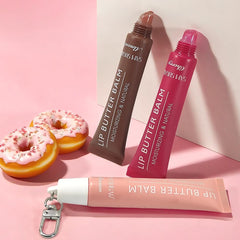 Sam Sugar non-sticky texture lip balm for feather-light comfort.