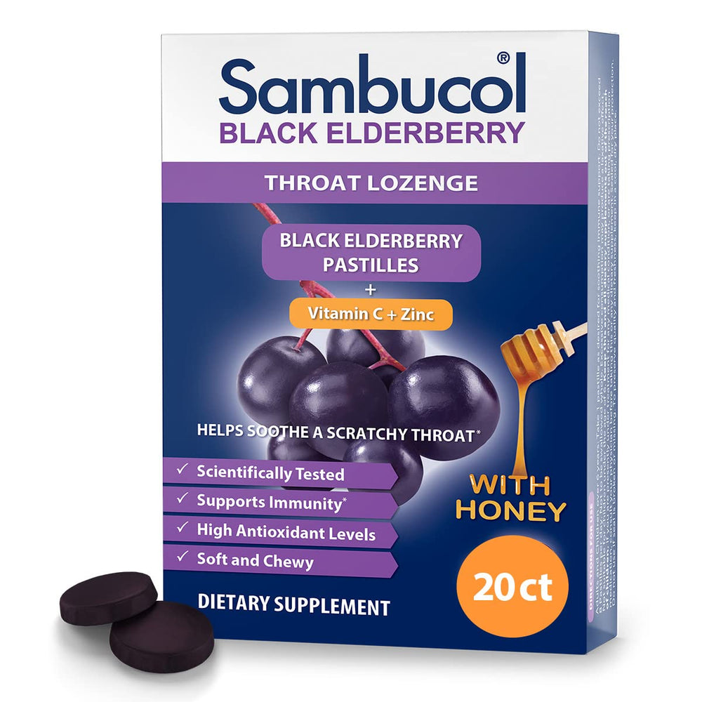 Sambucol Black Elderberry Throat Lozenges package