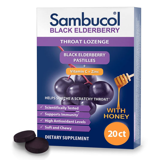 Sambucol Black Elderberry Throat Lozenges package