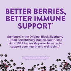 Healthy immune support concept with berries and vitamins
