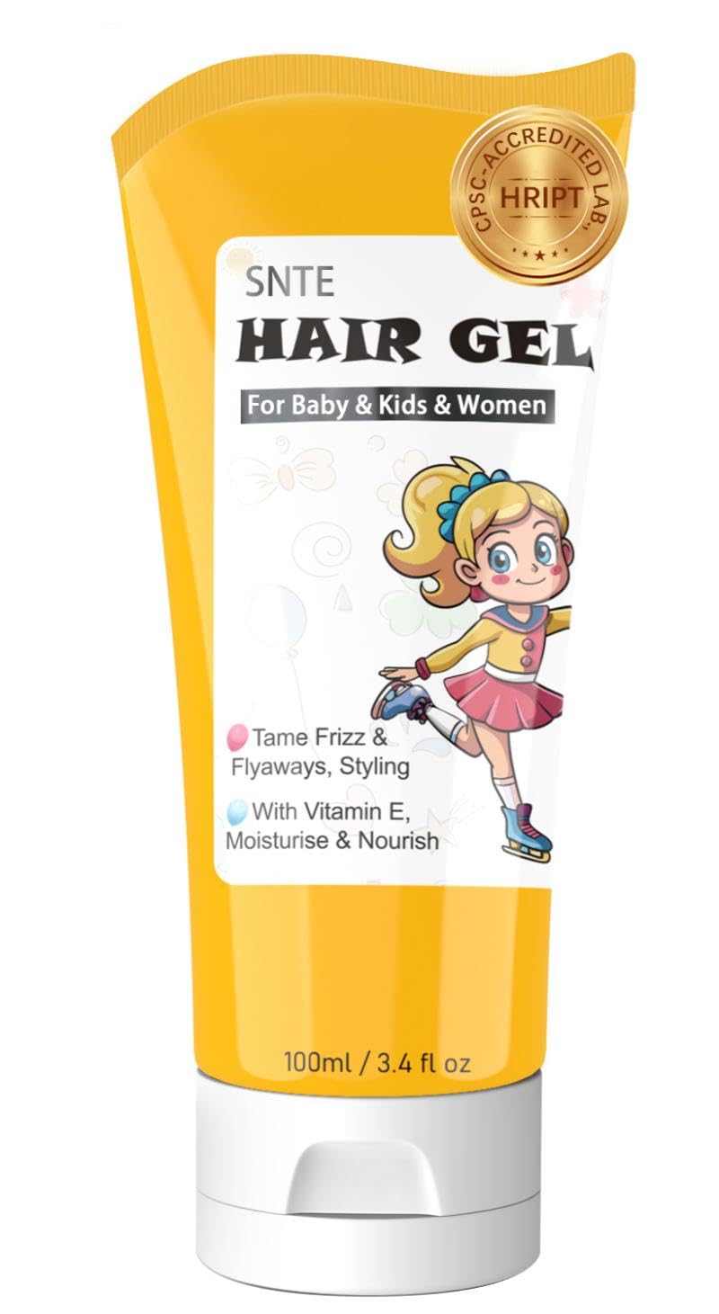 Samnyte Kids Hair Gel bottle pour for quick, mess-free styling.