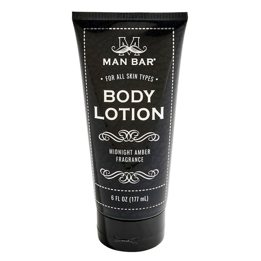 San Francisco Soap Company Man Bar Lotion Midnight Amber bottle delivers long lasting hydration for daily use