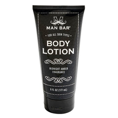 San Francisco Soap Company Man Bar Lotion Midnight Amber bottle delivers long lasting hydration for daily use