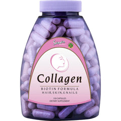 Front view of Sanar Naturals Collagen Pills bottle with Biotin and Vitamin C