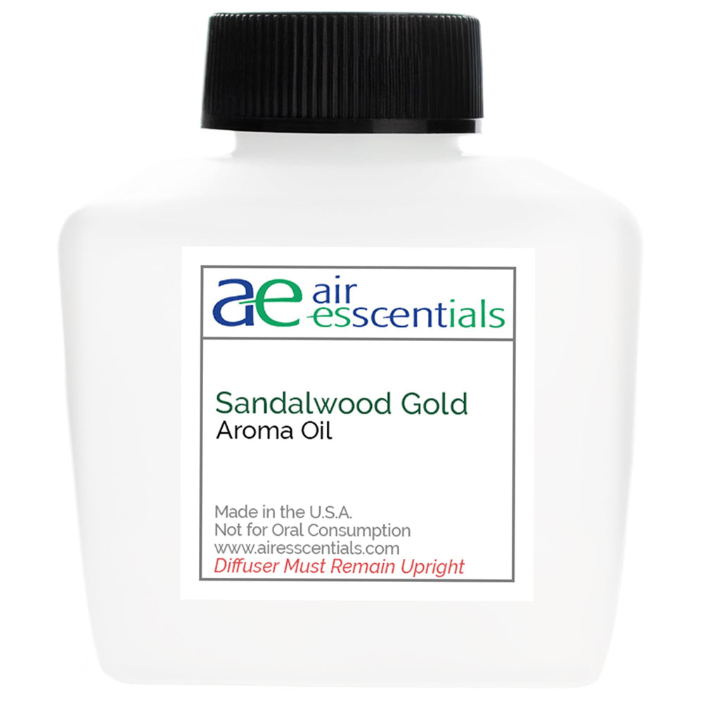 Sandalwood Gold Aroma Oil bottle close-up