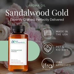 Aromatherapy diffuser setup with Sandalwood Gold aroma oil