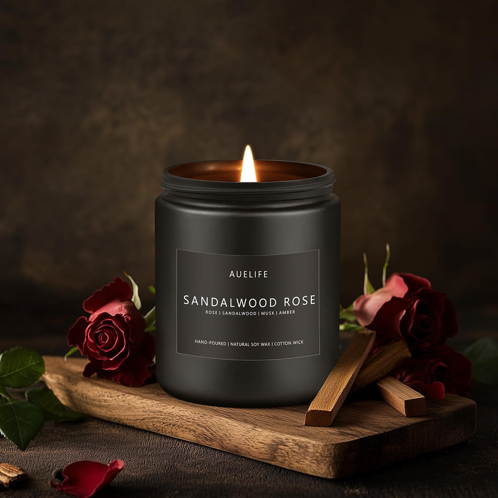 Soy wax candle with even burn